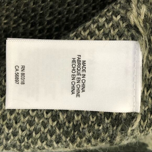 Lucky Brand Wool Blend Camo Crewneck Sweater Small Retro Grunge - Picture 11 of 15